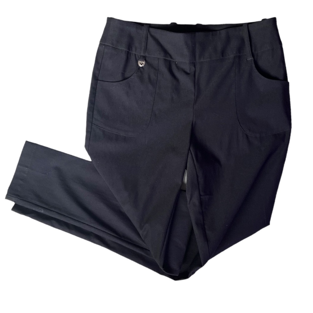 Callaway Pull On Golf Pants, Ladies Black Like New Large